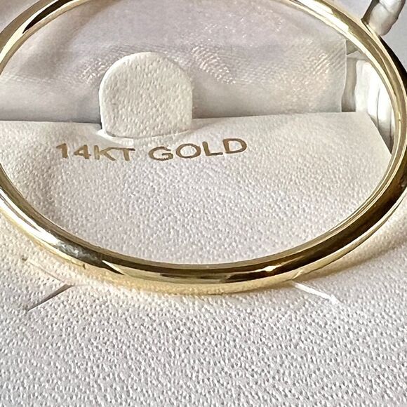 Madi K 14K Yellow Gold Baby Slip-On Bangle Bracelet – 5” circumference - Picture 10 of 12